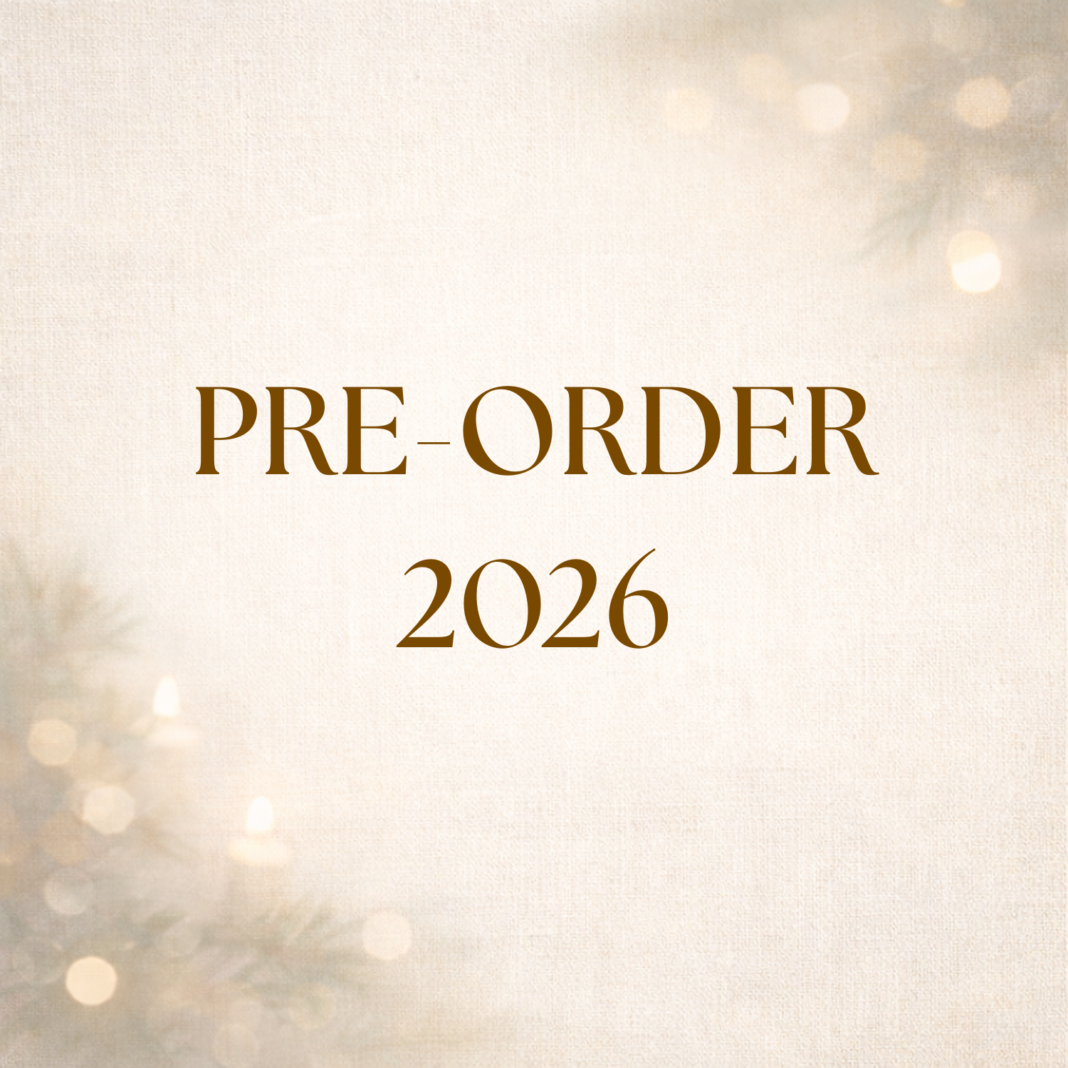 Pre-Order 2026