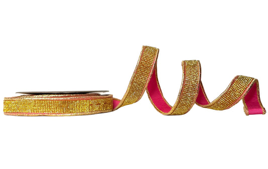 Pre-Order 2026- The Ba Bam Collection- Pink and Gold Glam 1"x5Y RIBBON