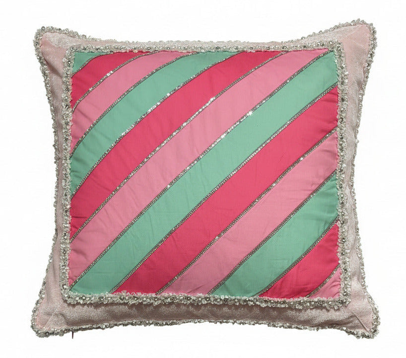 Pre-Order 2026- The Ba Bam Collection Pink/Mint Pillow Cover