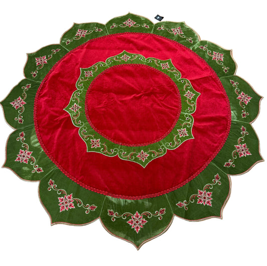 Pre-Order 2026- The Maison Rouge Collection Velvet & Embroidery Table Overlay