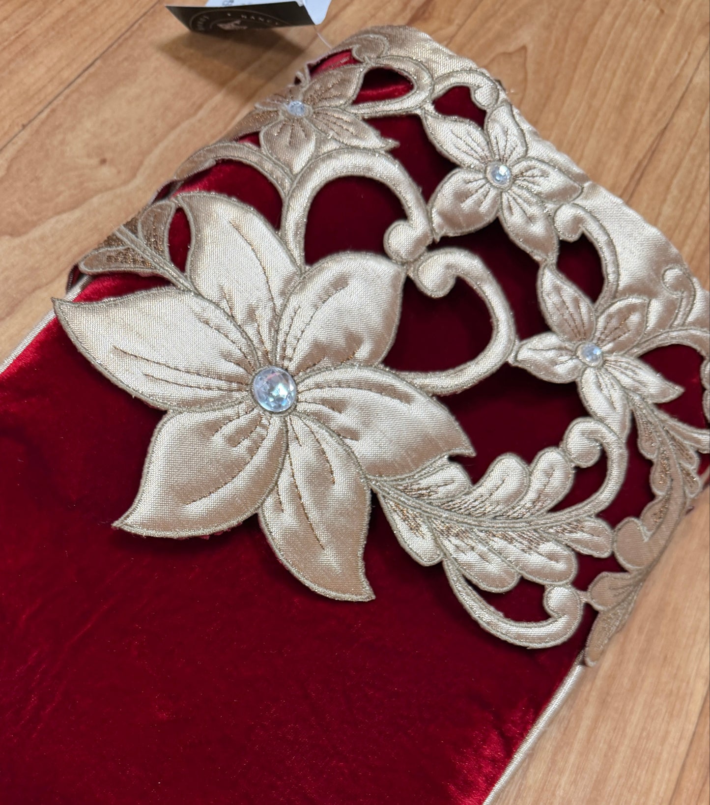 Pre-Order 2026- Regal Red & Gold Collection Velvet Stocking