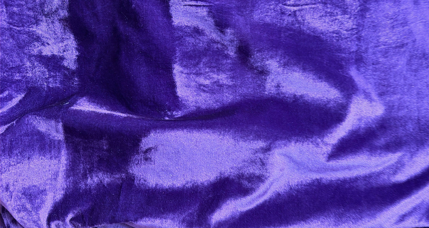 Pre-Order 2026- Purple Velvet/ Lined Backing Round Tablecloth/ Underskirt 108”