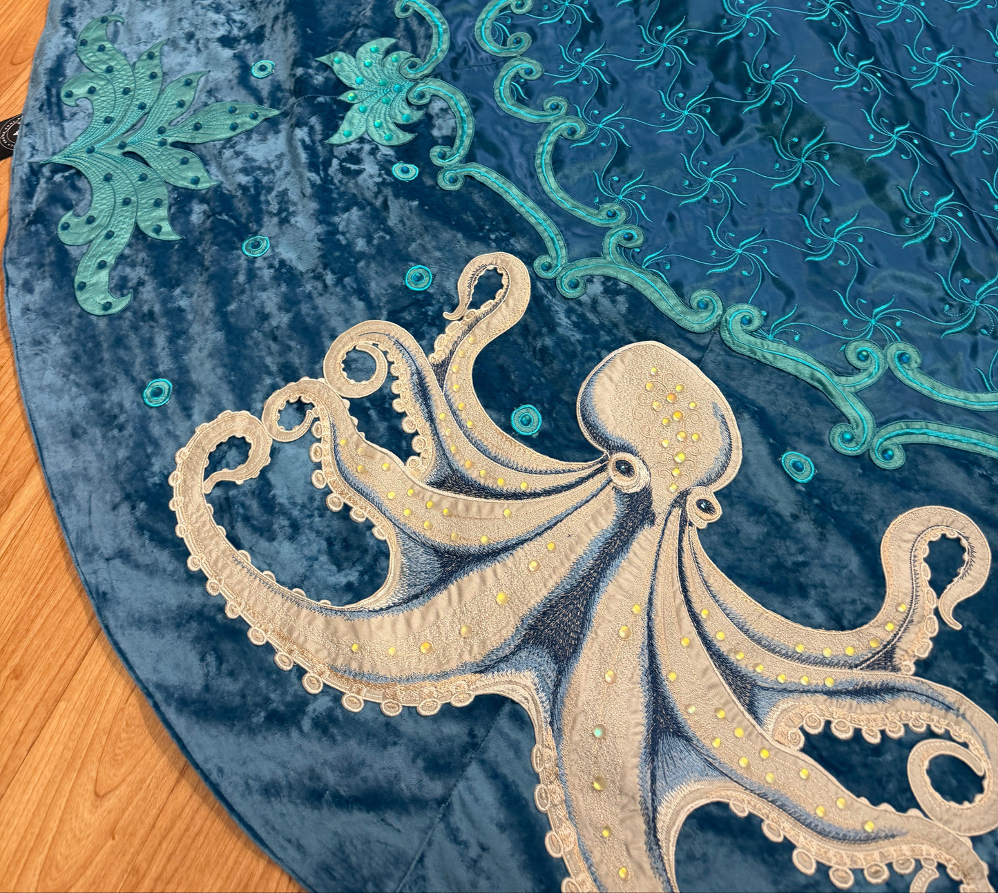 Pre-Order 2026- The Opulent Octopus Collection Velvet Table Overlay