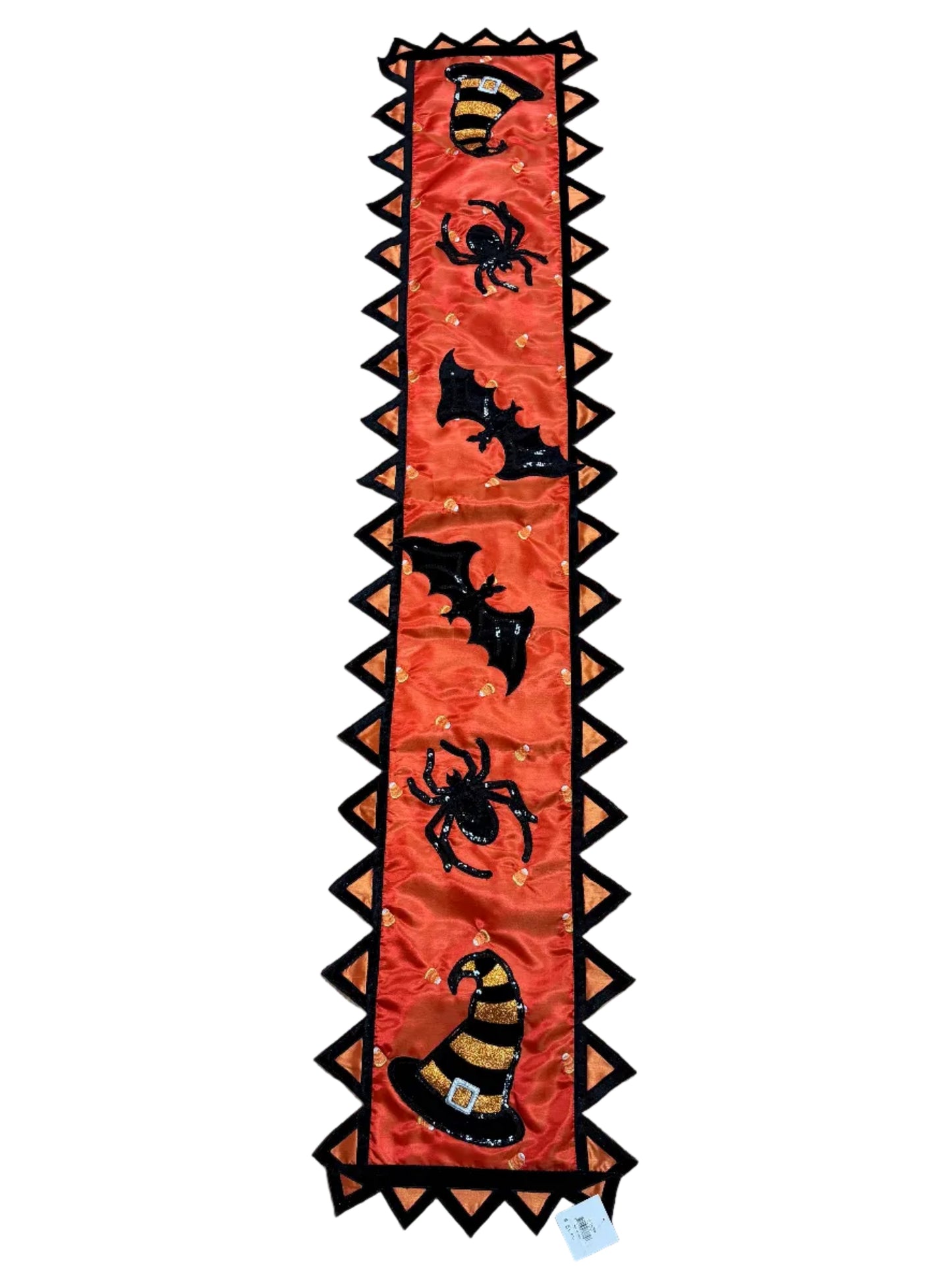 Pre-Order 2026-Little Frights & Delights Embroidered Candy Corn, Spiders, Witches Hats and Bats Halloween Runner