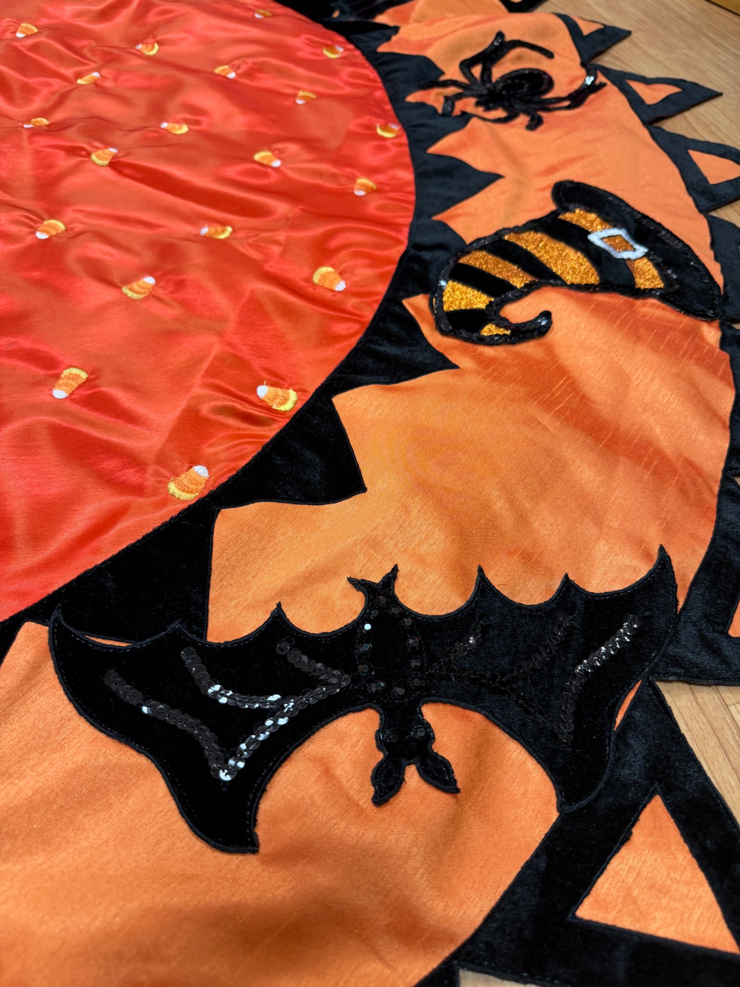 Pre-Order 2026-Little Frights & Delights Embroidered Candy Corn, Spiders, Witches Hats and Bats Halloween Overlay