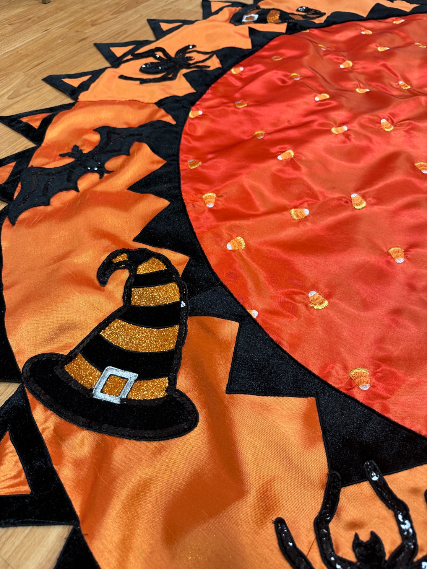 Pre-Order 2026-Little Frights & Delights Embroidered Candy Corn, Spiders, Witches Hats and Bats Halloween Overlay