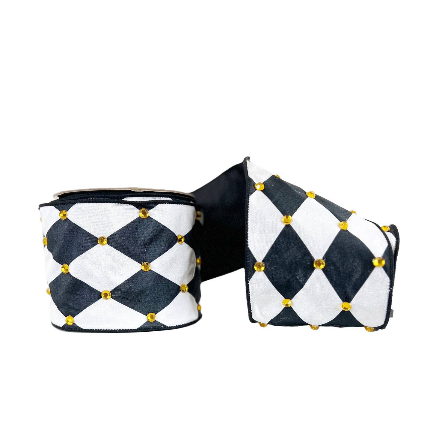 Harlequin Gold 4"x10Y Wired Ribbon-EXCLUSIVE