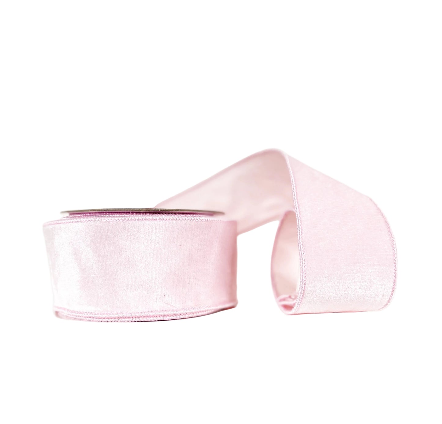 Pink Velvet 2.5"x10Y Wired Ribbon