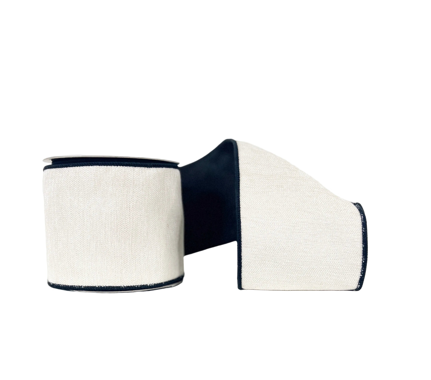 Black and White Chenille 4"x5Y