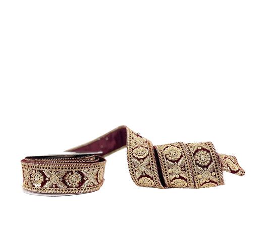 Jeweled Trim - DK Burgandy 1.5"x5Y
