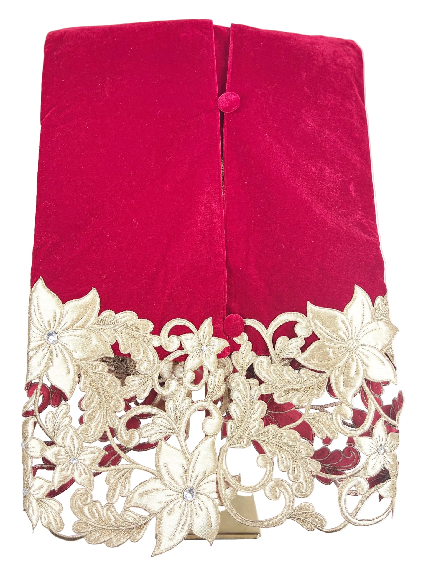 Pre-Order 2026-Regal Red and Gold Collection Tree Skirt