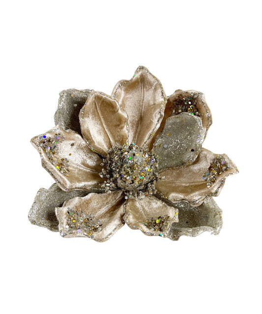 Floral LG Champagne/Platinum Magnolia Stem