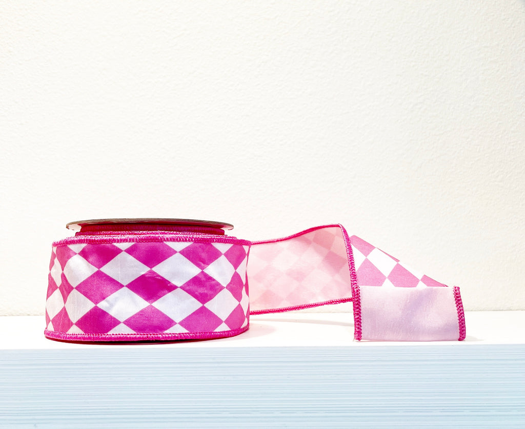 Pre-Order 2026- Lt. Pink 2.5"x 10Y Double Sided Wired Ribbon
