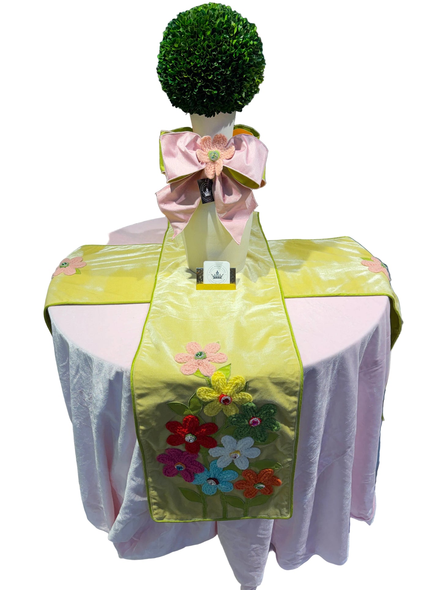 Pre-Order Spring 2027- The Heirloom Bloom Collection- 13"x72" Velvet Runner