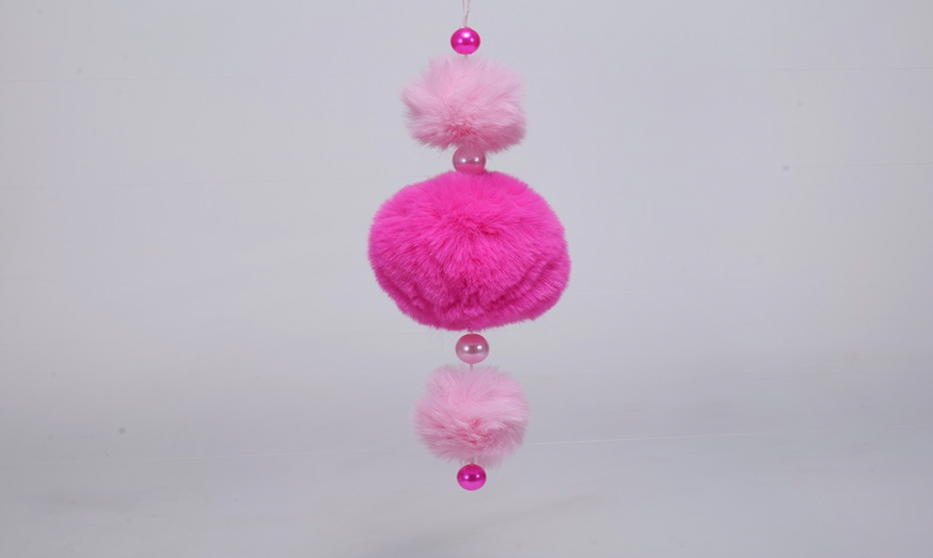 Ornament Pink Poms 2