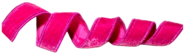 Pre-Order 2026- Hot Pink Velvet 1" Wired Ribbon
