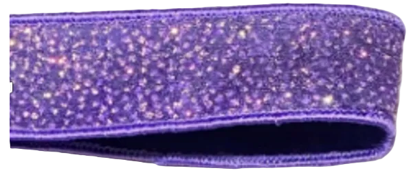 Purple Sparkle 2.5" Wired Ribbon