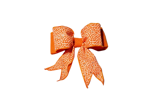 Orange Starburst Pre-Made Bow