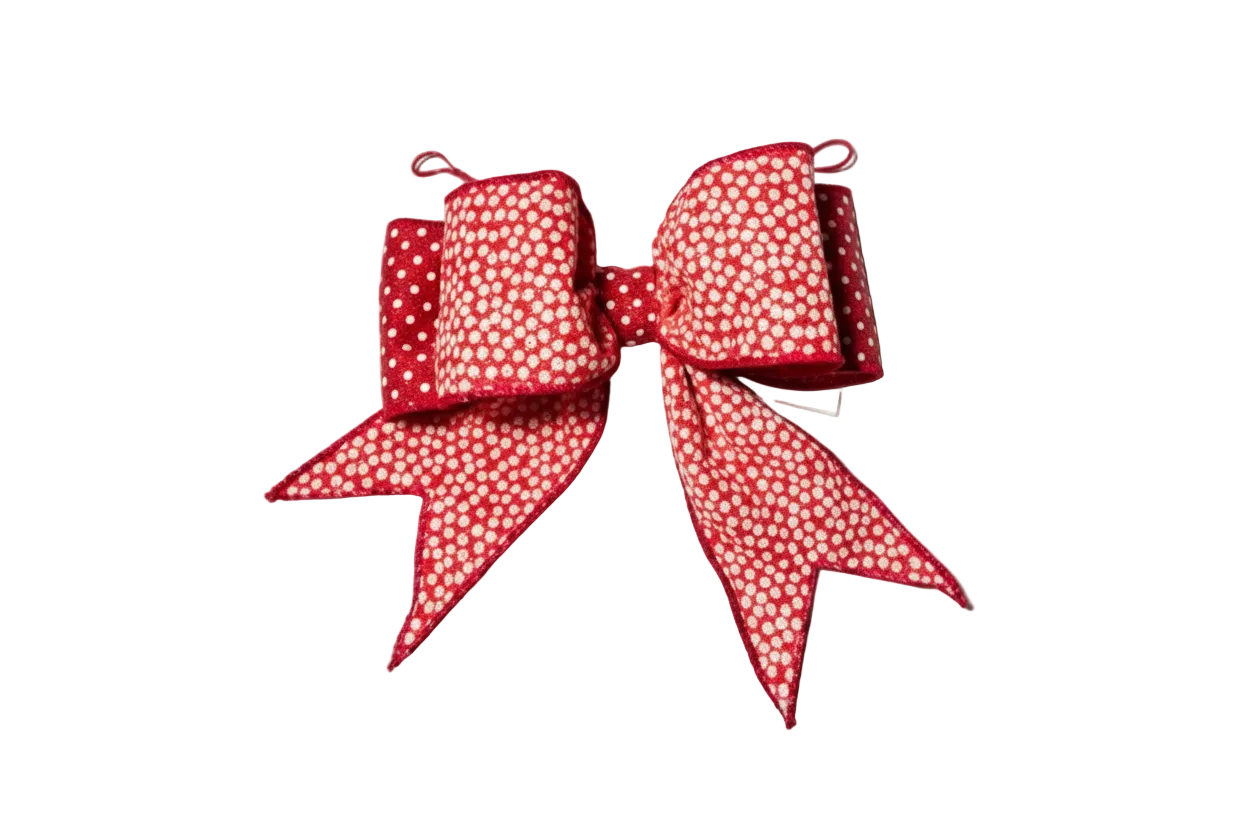 Red Starburst Pre-Made Bow