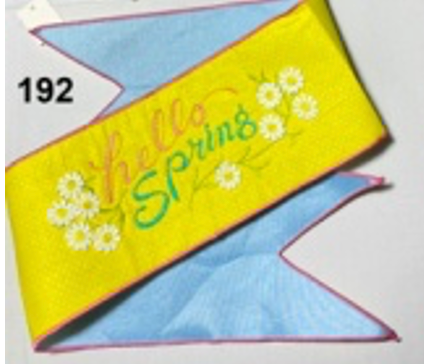 Pre-Order 2026 - Hello Spring Yellow and Blue Banner 6"x44"