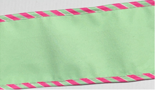 Pre-Order 2026-The Ba Bam Collection-Mint 4""x 5Y Wired Double Faced Ribbon