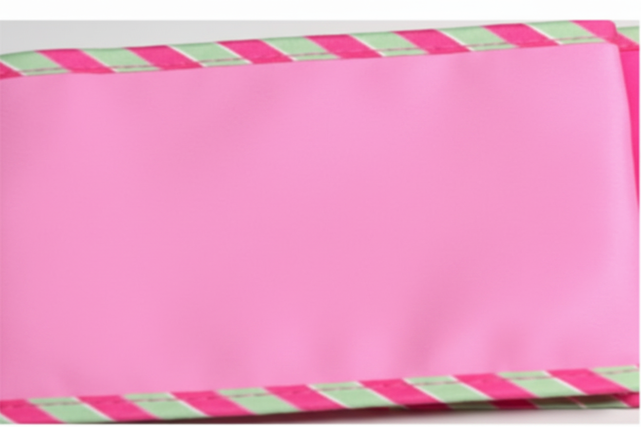 Pre-Order 2026-The Ba Bam Collection- Pink 4""x 5Y Wired Double Faced Ribbon