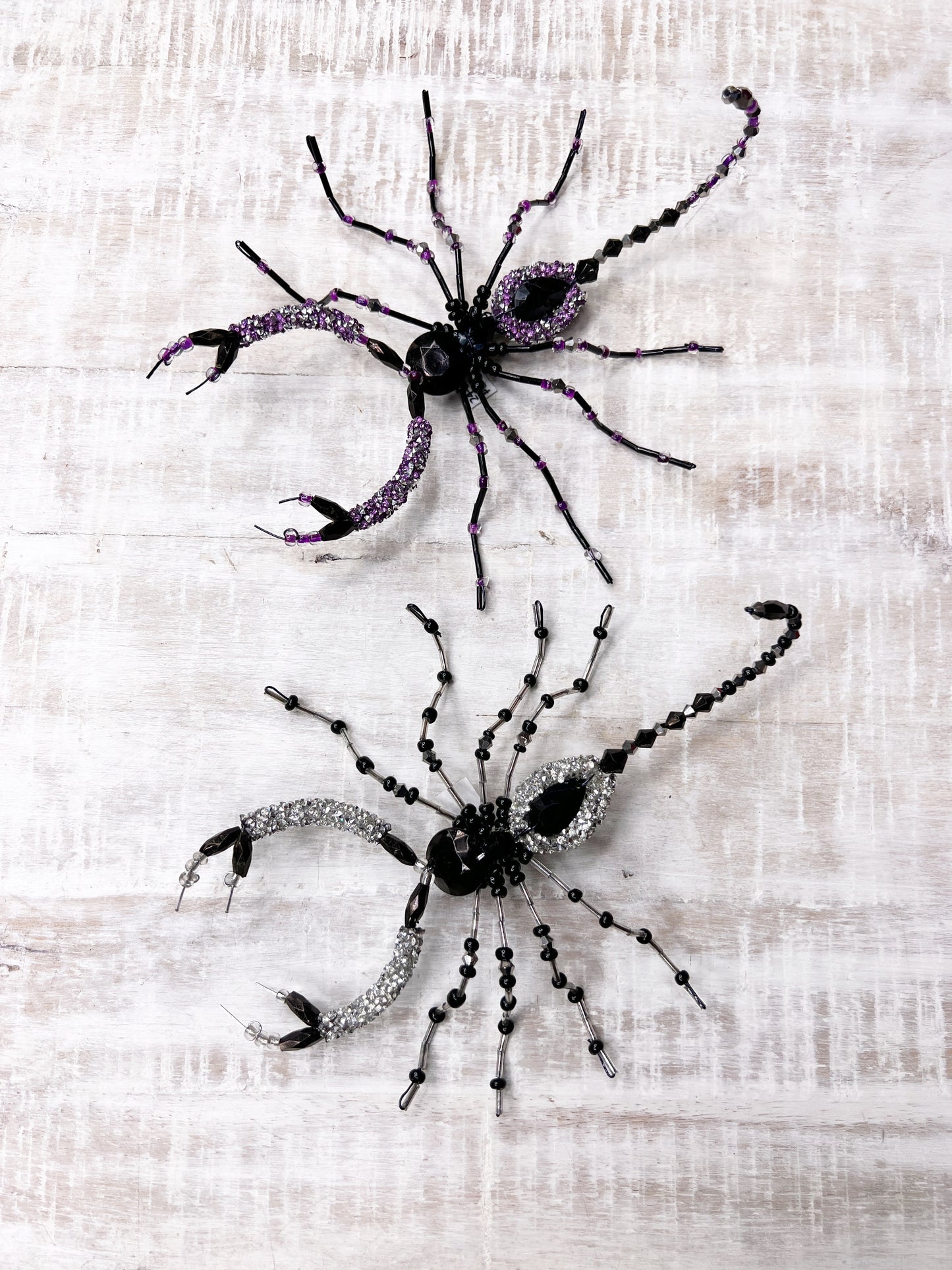 Halloween Collection- Beaded Scorpion LG Clip (Set of 2)