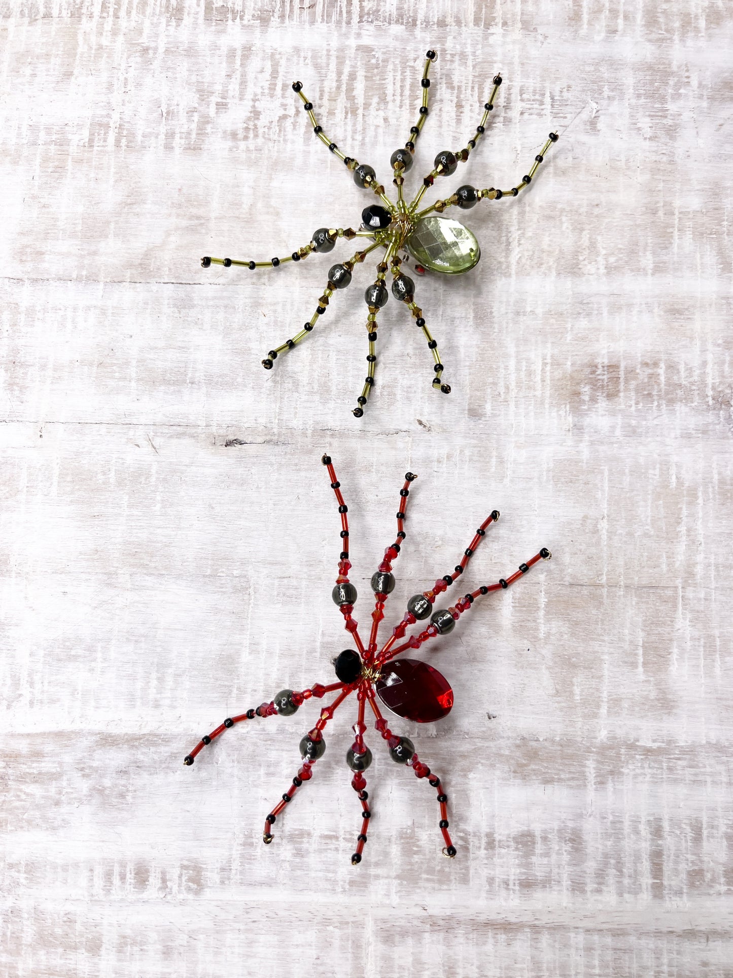 Halloween Collection- Beaded Midnight Gem Spider Clip (Set of 2)