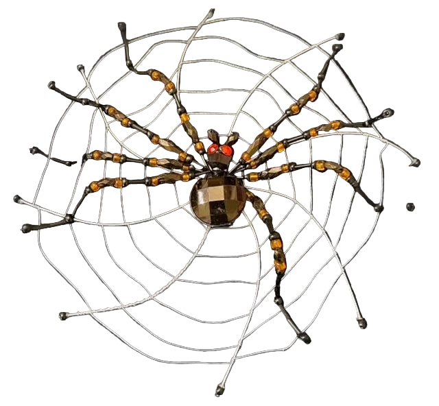 Halloween Collection Spiders on Web Clip (Set of 2)