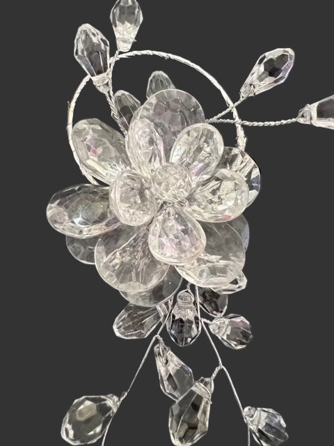 Stunning Crystal Flower Bottle Decor/ Napkin Ring