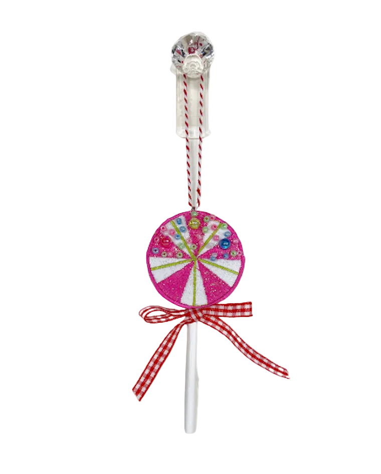 A Sweet Candy EXCLUSIVE Embroidered with Beading Lollipops (Set of 3)