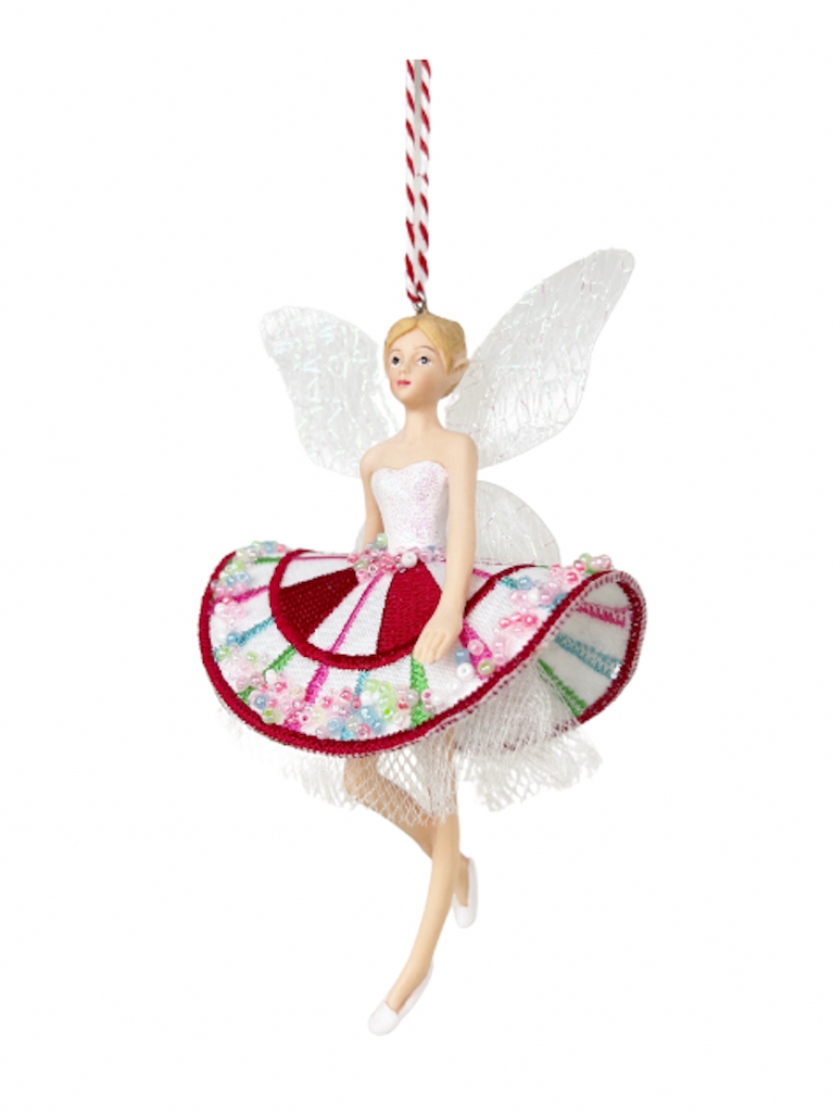 A Sweet Candy EXCLUSIVE Fairy Embroidered Red and Pink Skirt 