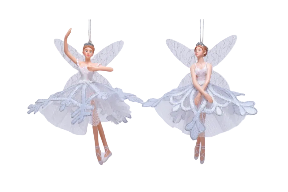 White and SIlver Snowflake Fairies