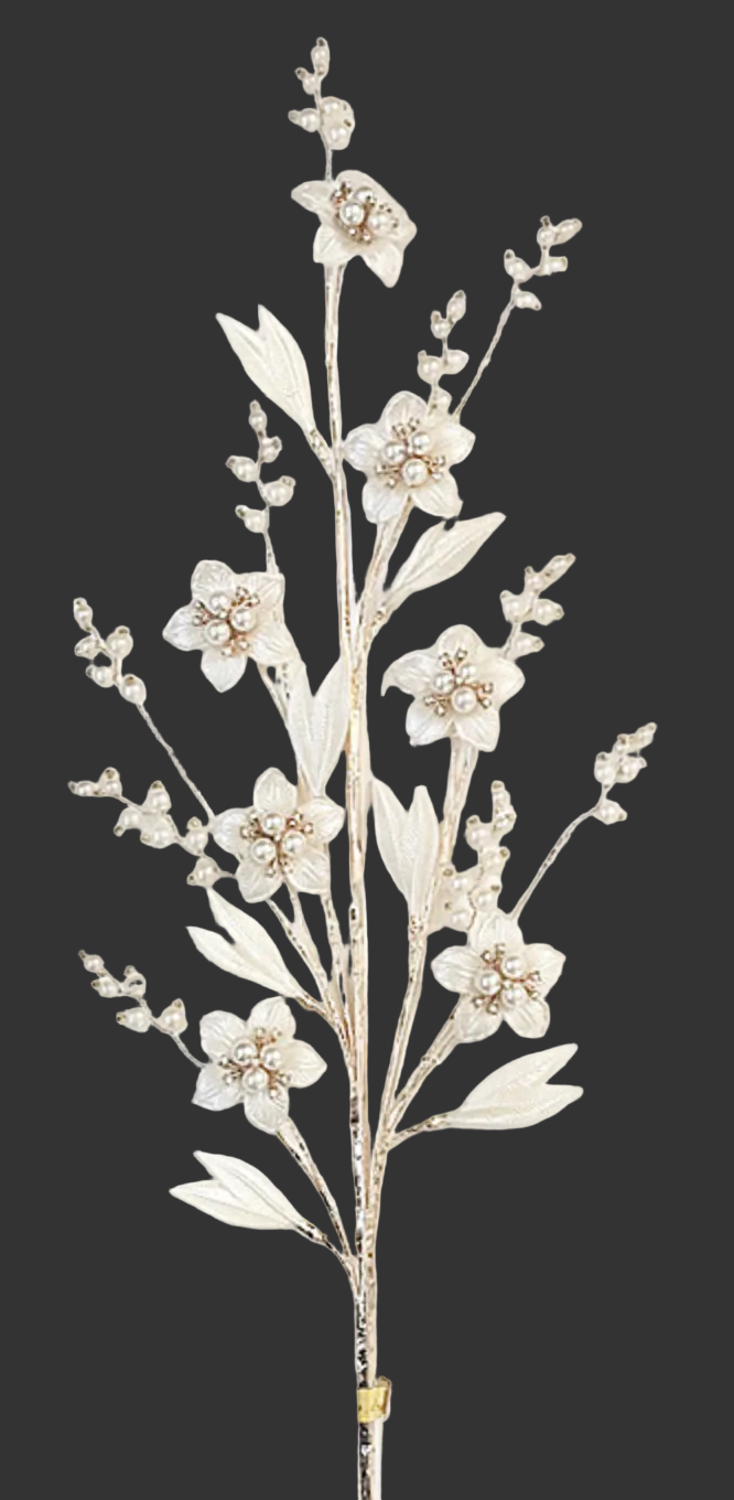 Stem- Pearl and Diamond Elegance